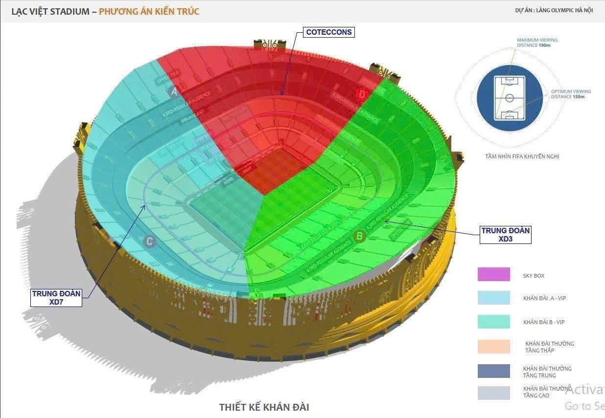 thiết kế sân vận động trống đồng lạc việt - khu đô thị vinhomes olympic