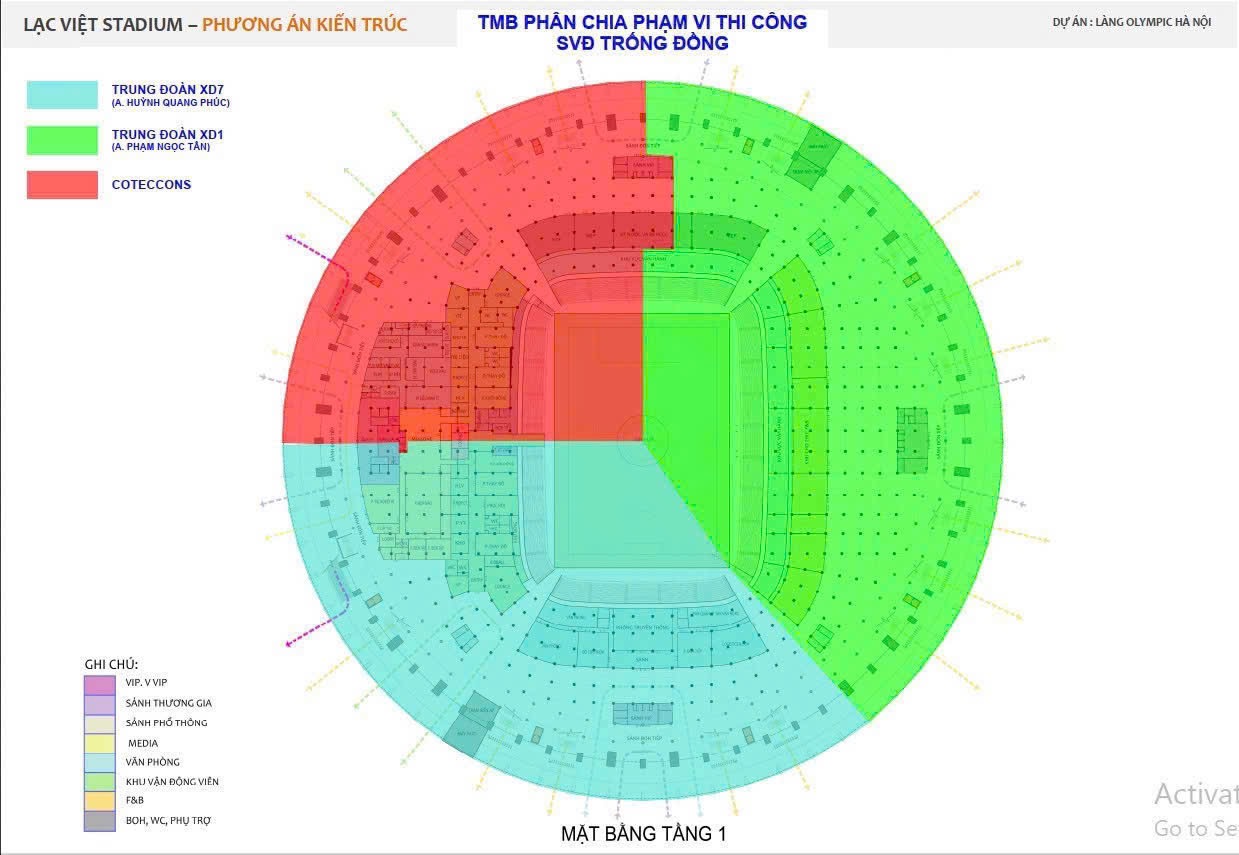 thiết kế sân vận động trống đồng lạc việt - dự án vinhomes olympic