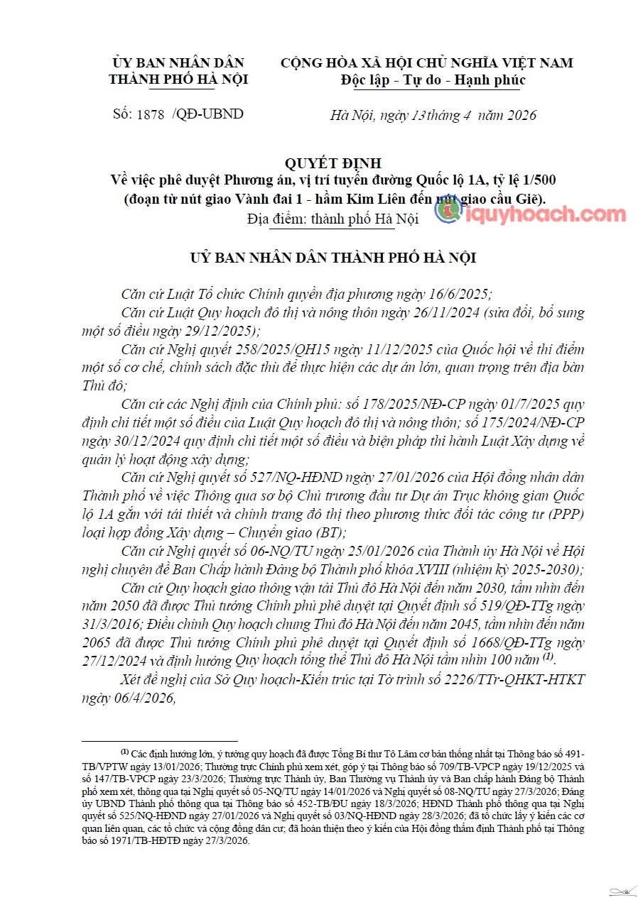 Quy hoạch trục Quốc lộ 1A (Giải Phóng – Thường Tín) có gì đáng chú ý? Đòn bẩy lớn cho Vinhomes Olympic