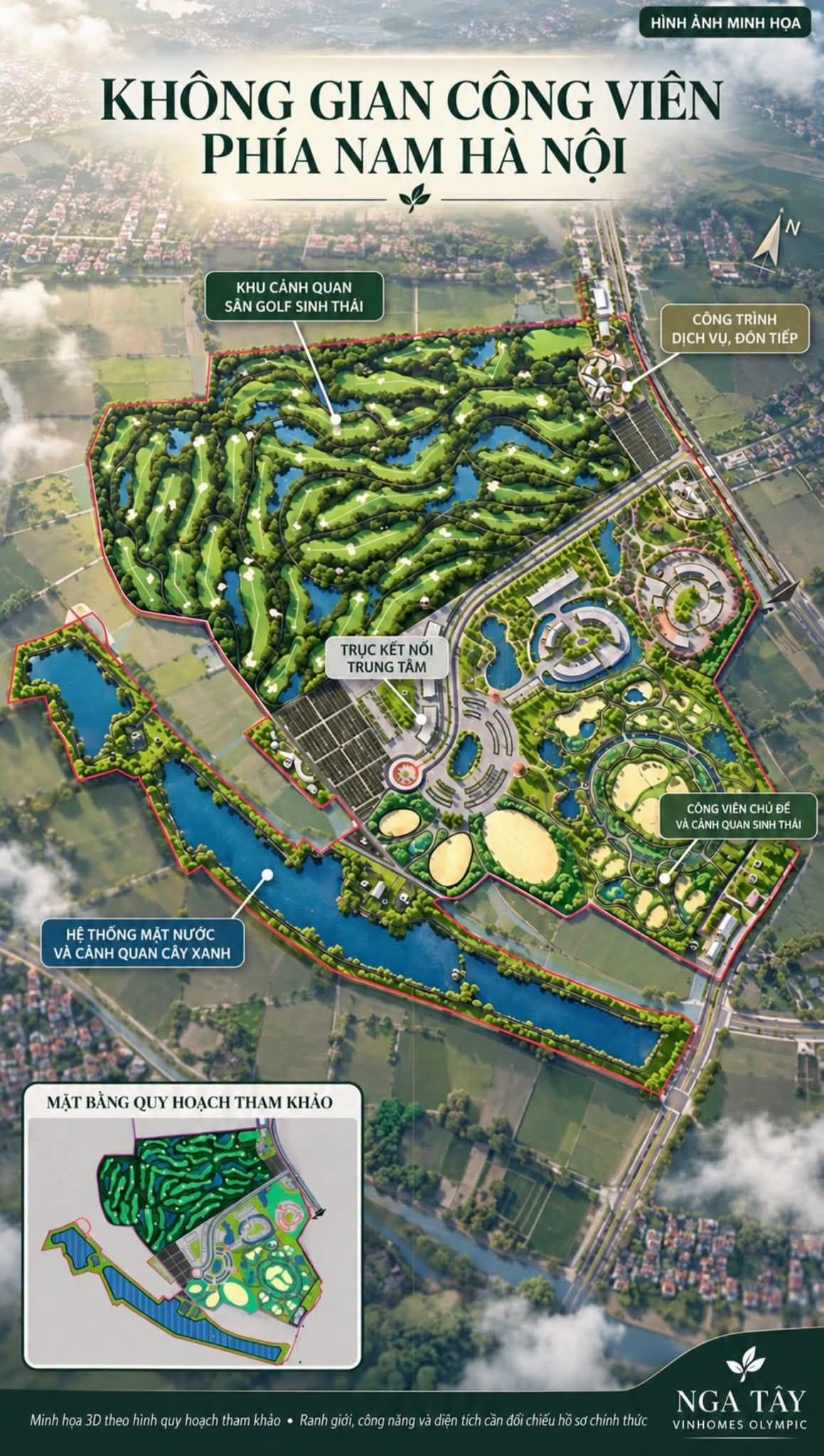 Công viên bách thảo Vinhomes Olympic 480ha: Tổ hợp bách thảo, vườn bách thú quy mô lớn Công viên bách thảo Vinhomes Olympic 480ha: Tổ hợp bách thảo, vườn bách thú quy mô lớn